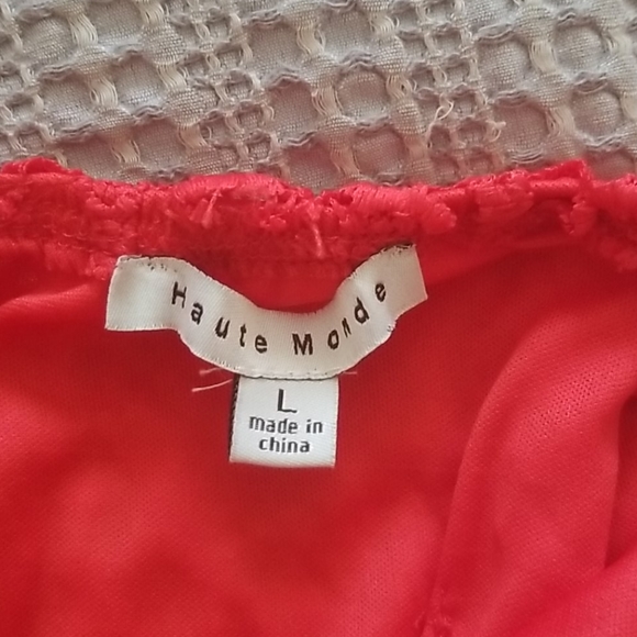 Haute Monde Red Romper - Picture 3 of 3